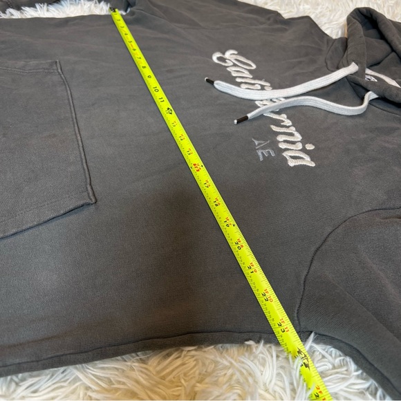 American Eagle Outfitters Gray Medium California Sweat Shirt Youth Hoodie - Picture 6 of 11